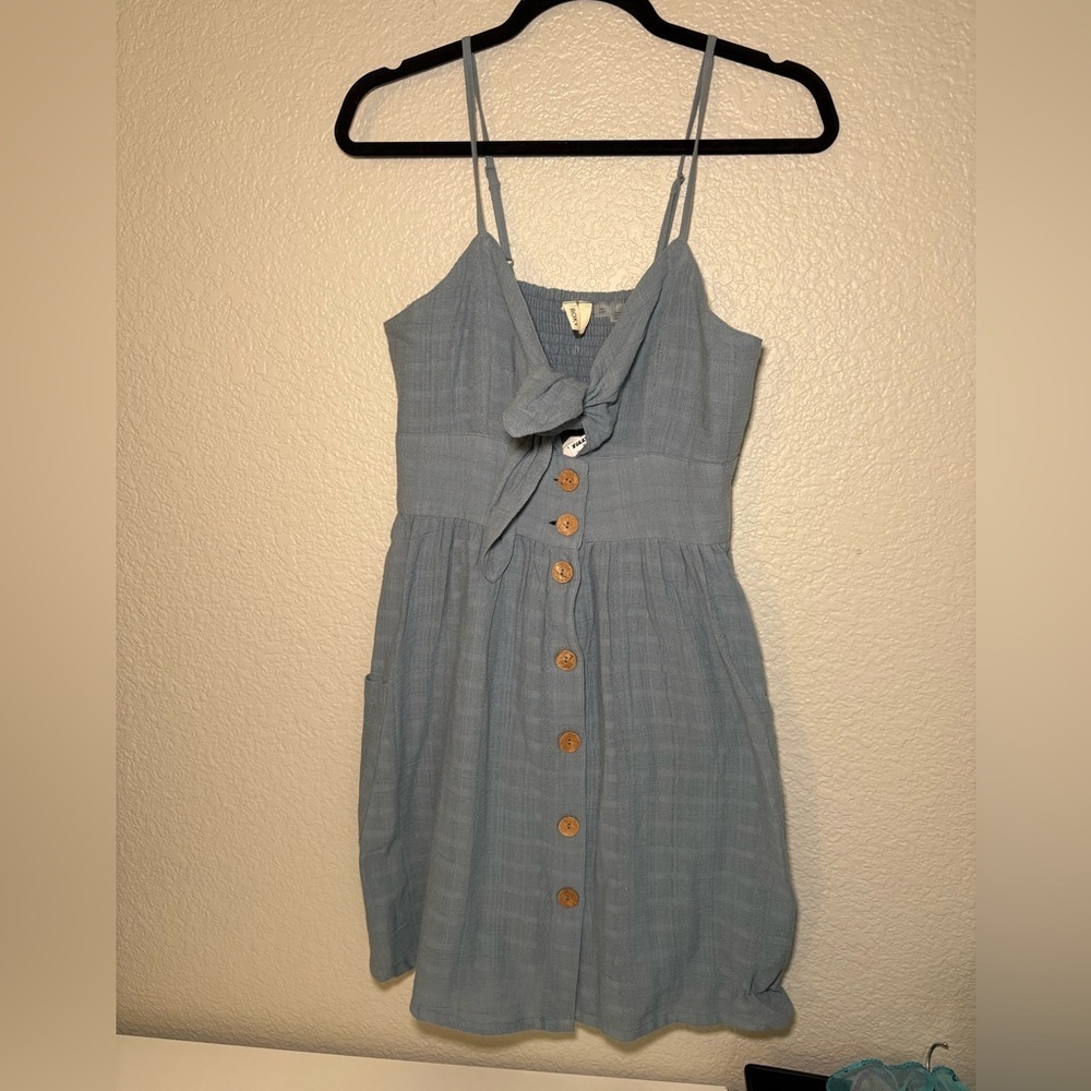 Roxy Cali Sun Dress Light Blue Women’s Medium NWT - Picture 8 of 14